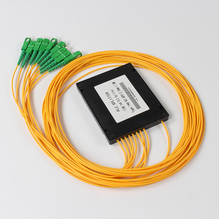 Ramo 1.5Meter da caixa do SC APC do divisor do PLC do divisor 1 x 8 da fibra ótica de 2.0MM