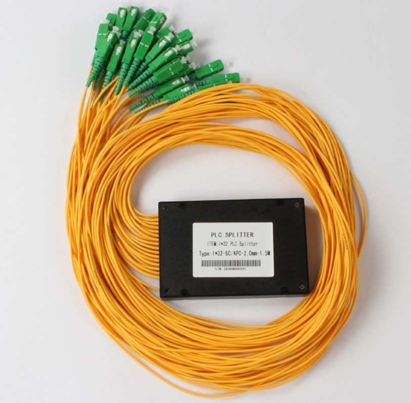 Fibra ótica do divisor do SC APC 1x32 para as tranças 1260nm de 2.0MM - comprimento do trabalho 1650nm